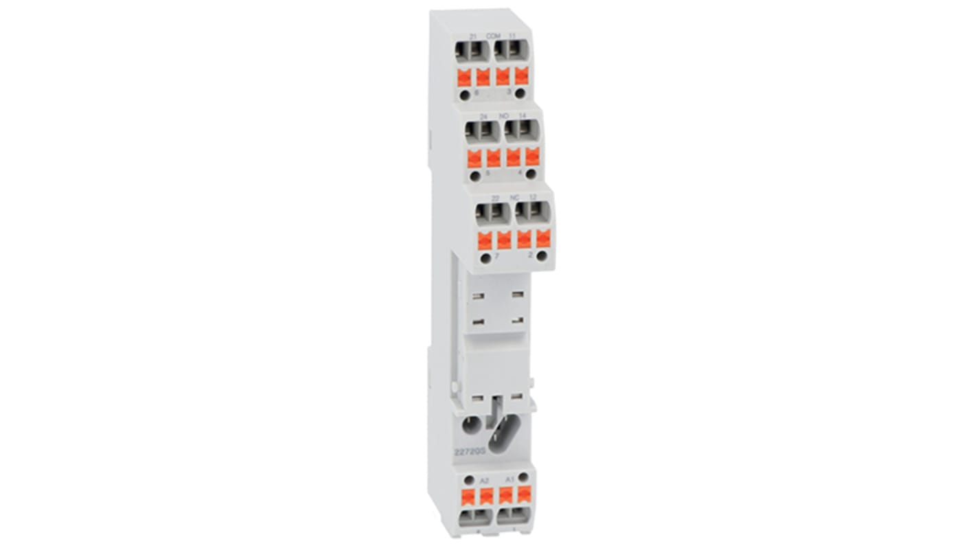 Lovato HR SERIES DIN Rail Relay Socket, for use with HR SERIES