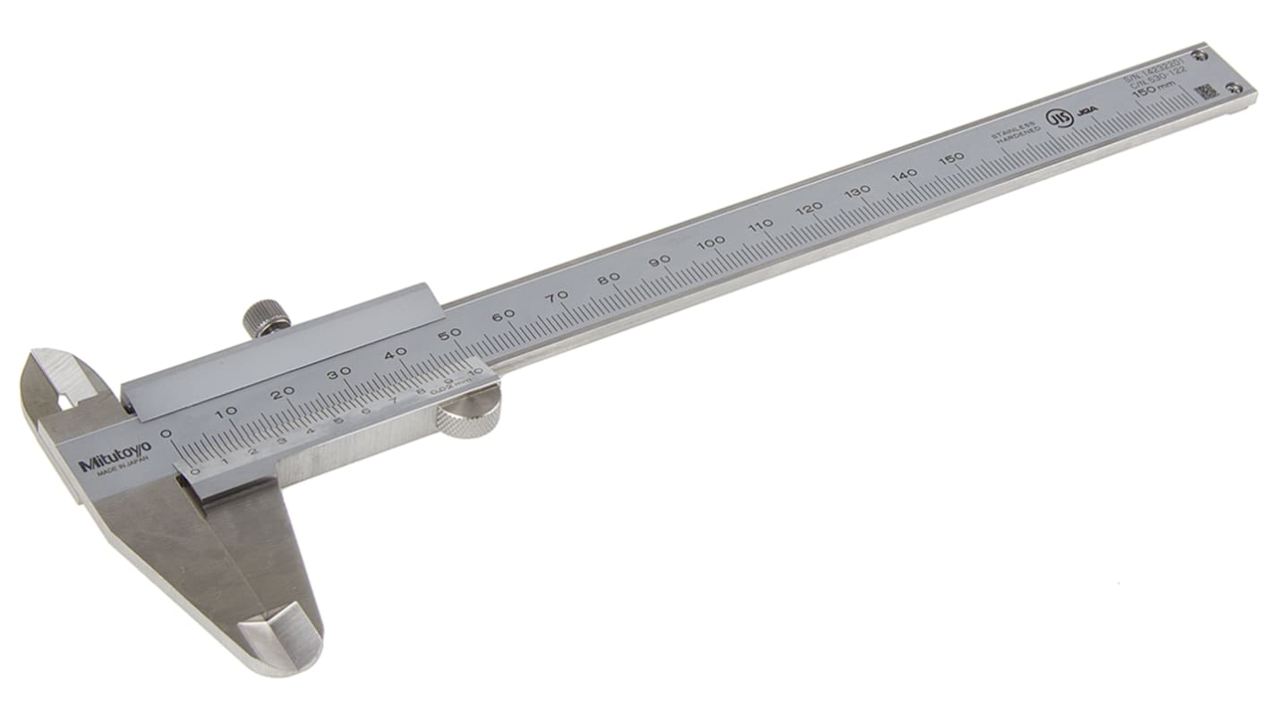 Mitutoyo 150mm Vernier Caliper 0.02 mm Resolution, Metric