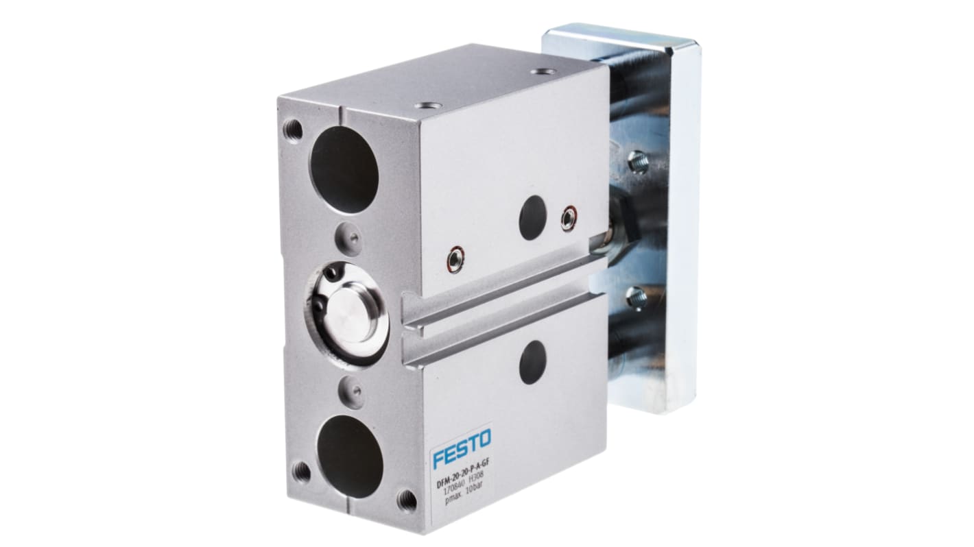 Festo Pneumatic Guided Cylinder - 170840, 20mm Bore, 20mm Stroke, DFM Series, Double Acting