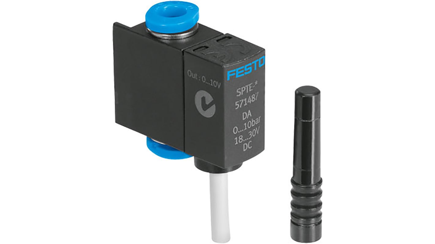 Festo Pressure Switch, Push In 4 mm -1bar to 0 bar