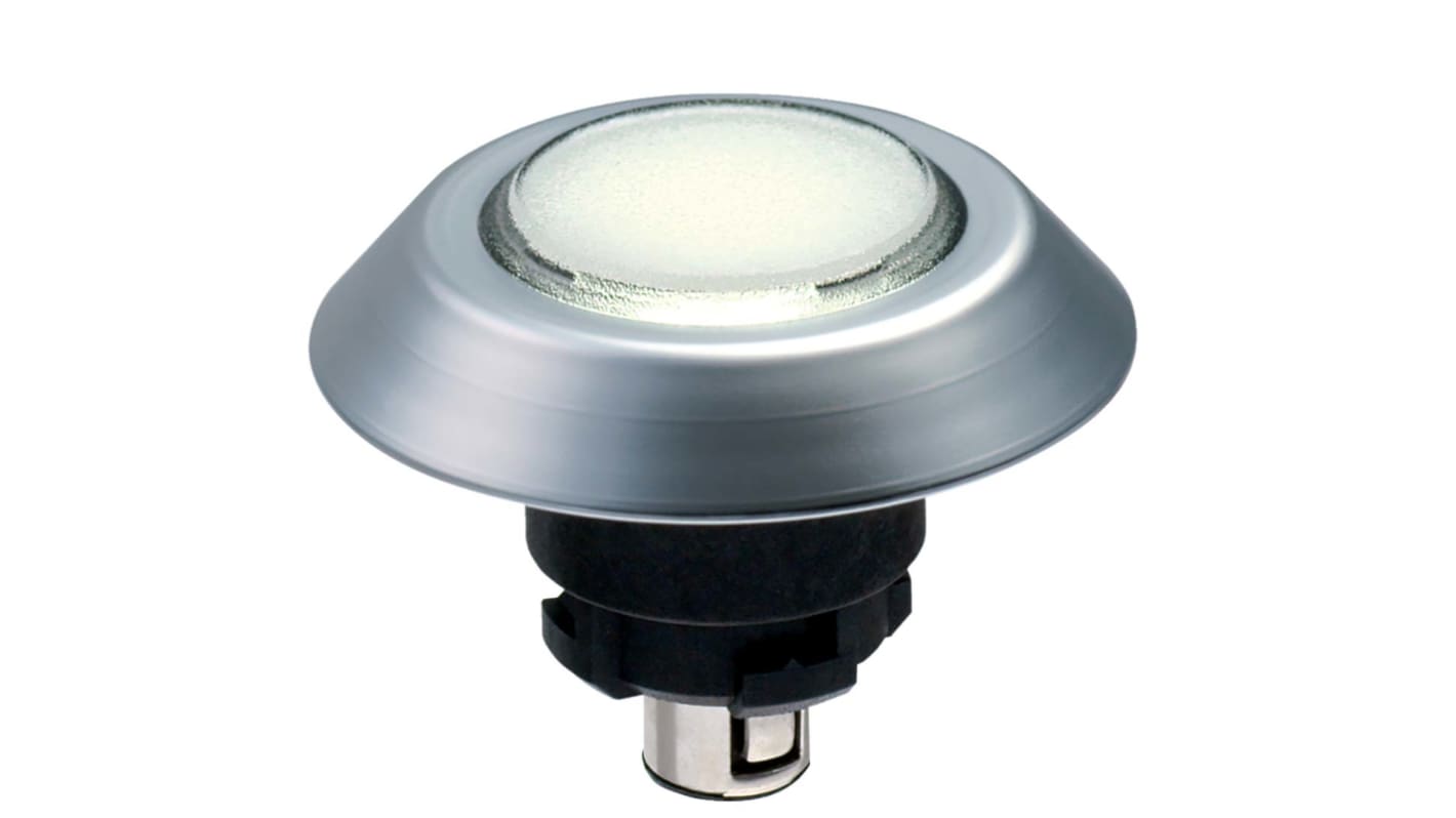 KA Schmersal NMLWS Series White Illuminated Push Button, Momentary Actuation, 22.3mm Cutout