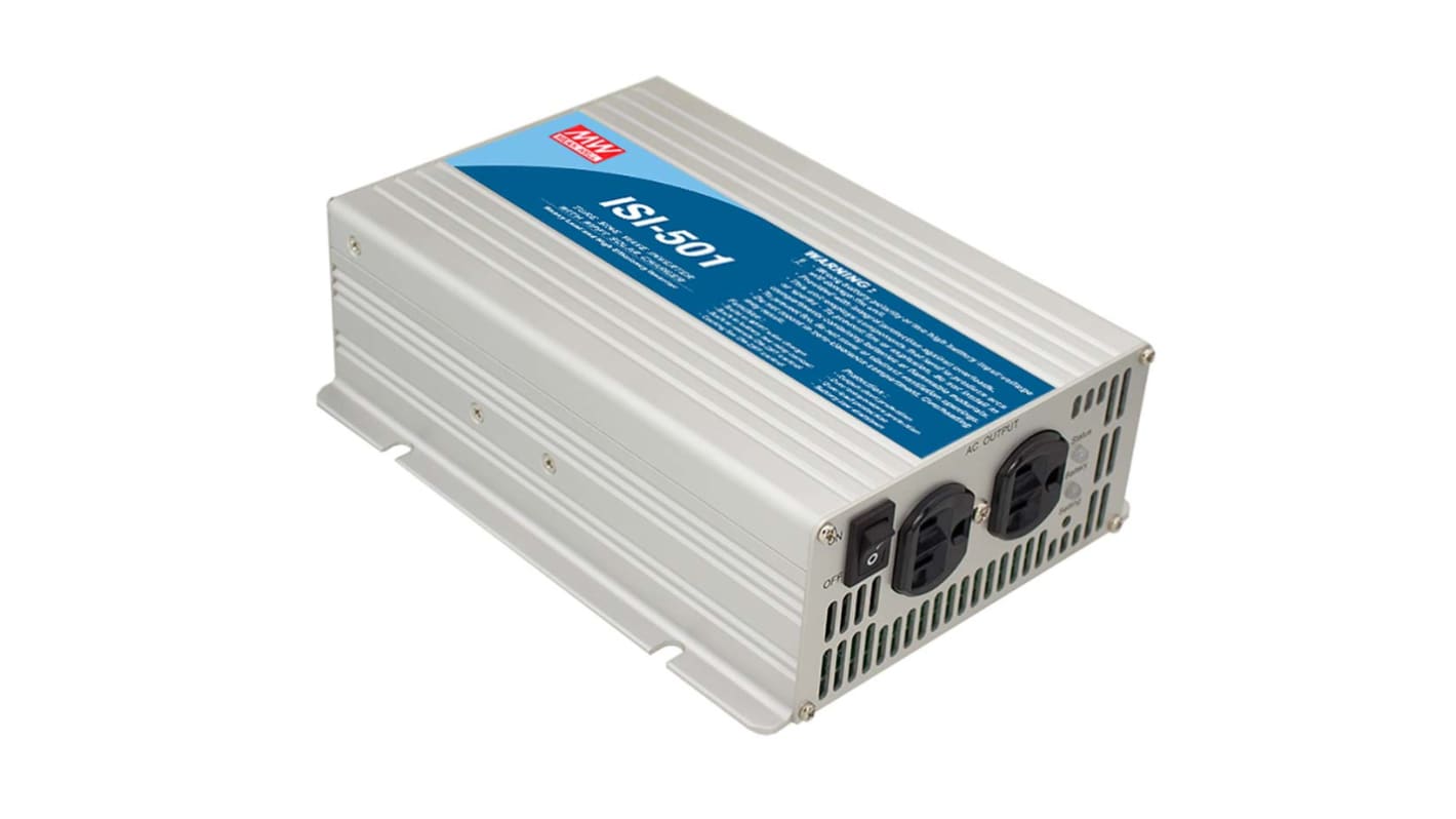 Mean Well Pure Sine Wave 450W Power Inverter, 10.5 → 15V dc Input, 230V ac Output