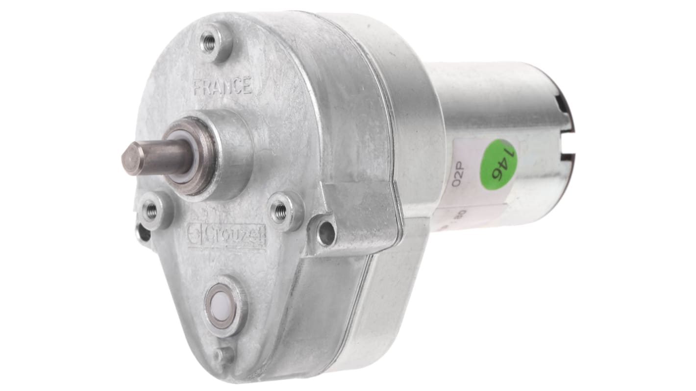 Crouzet Brushed Geared, 3 W, 12 V dc, 2 Nm, 54 rpm, 6mm Shaft Diameter