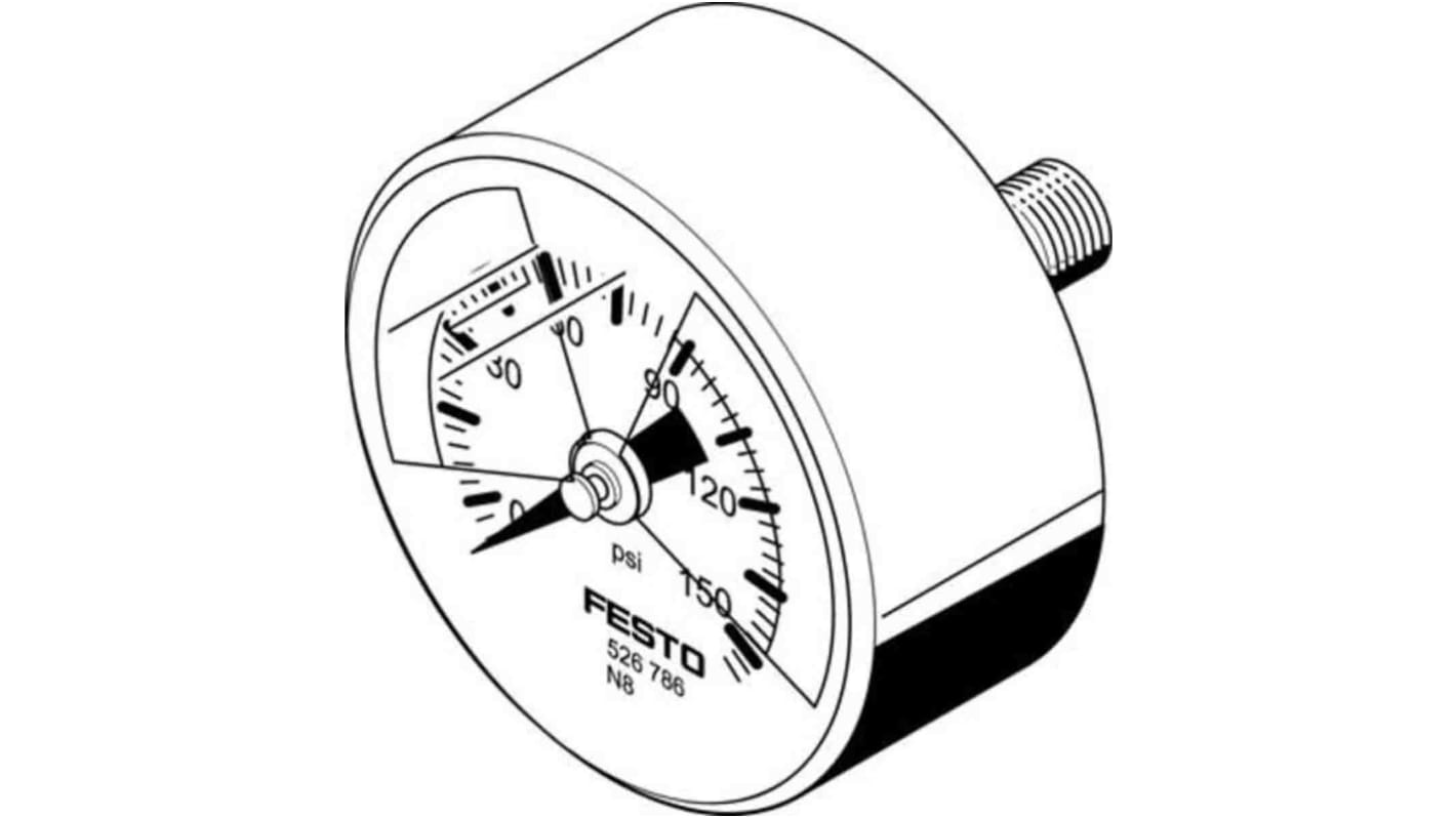 Festo G 1/2 FRL, Manual Drain, 5μm Filtration Size