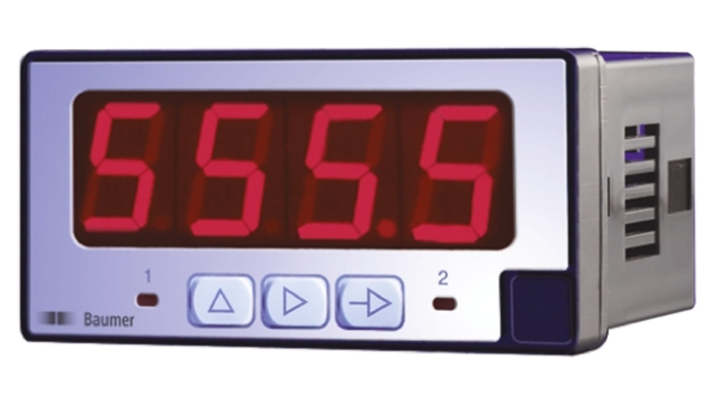 Baumer PA408 LED Digital Panel Multi-Function Meter, 45mm x 93mm