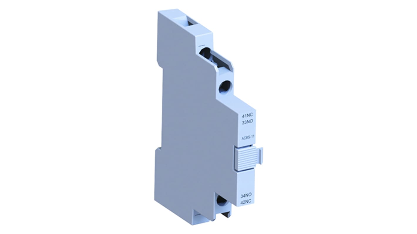 WEG Auxiliary Contact Block - 2NC, 2 Contact, Side Mount, 10 A