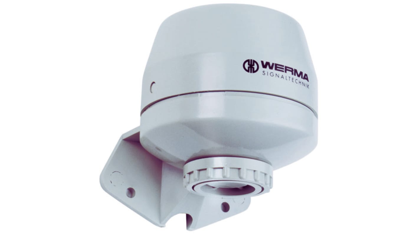 Werma 119 Series Grey 2-Tone Buzzer, 24 V, 80dB at 1 Metre, IP65