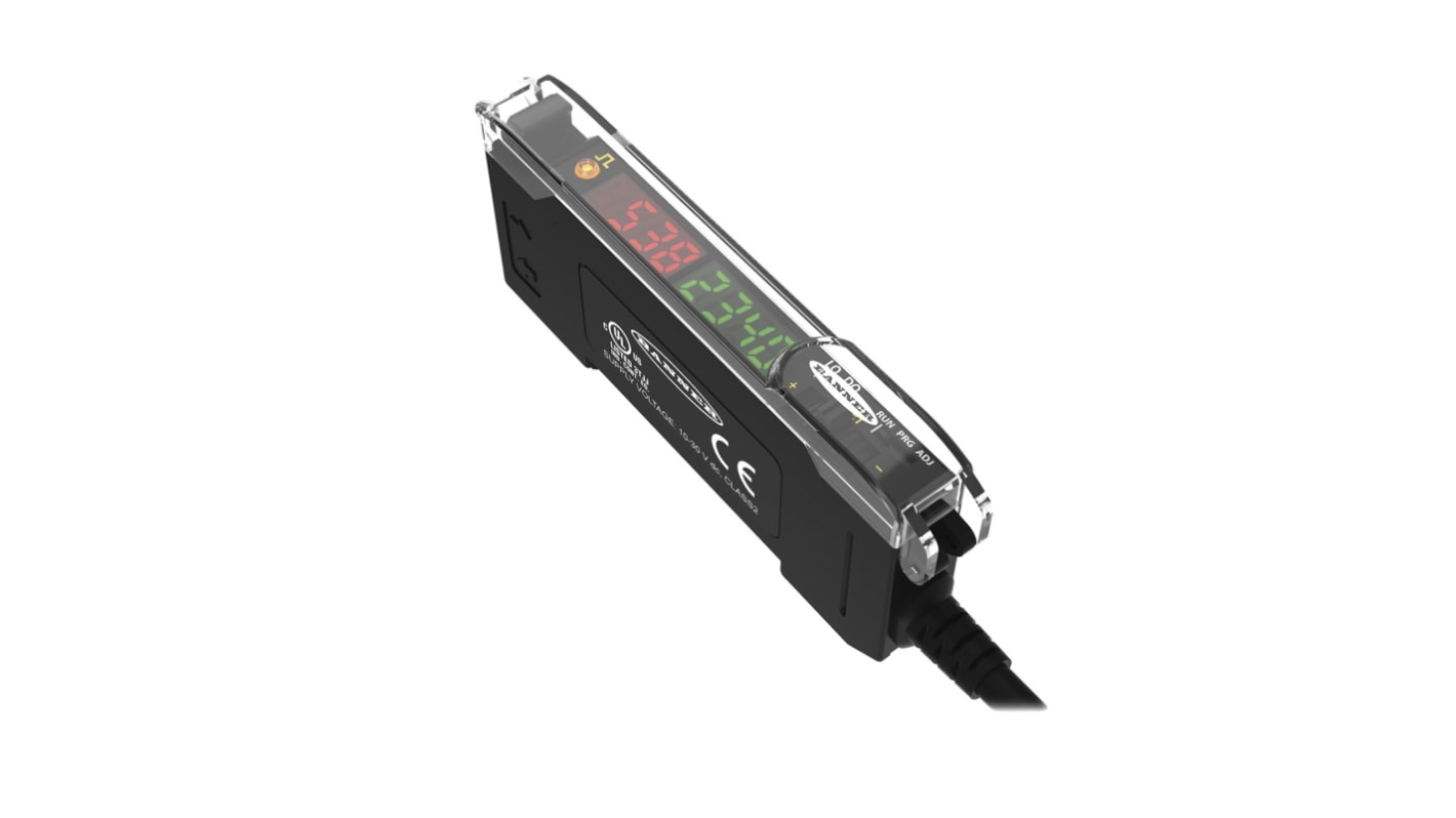 Banner Fibre Amplifier, PNP Output IO-Link, 960 mW, IP50, 10 → 30 V dc