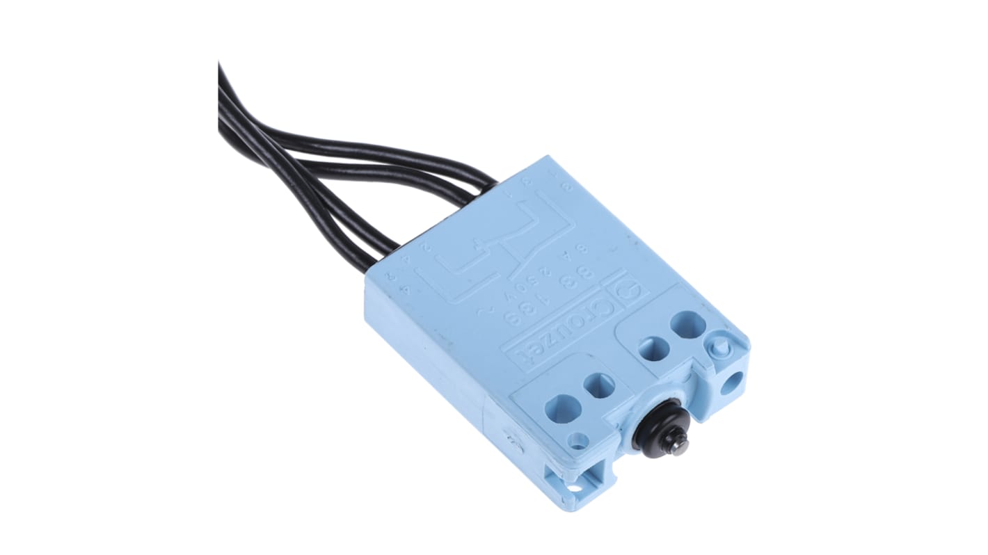 Crouzet Plunger Micro Switch, 6 A @ 250 V ac, DPST, IP67