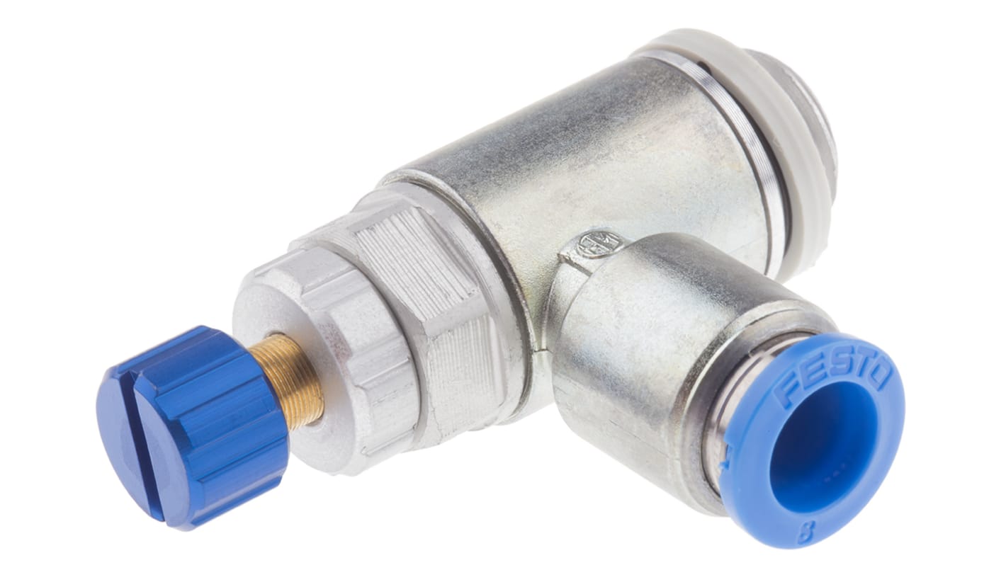 Festo GRLA Series Exhaust Valve, 8mm Tube Inlet Port