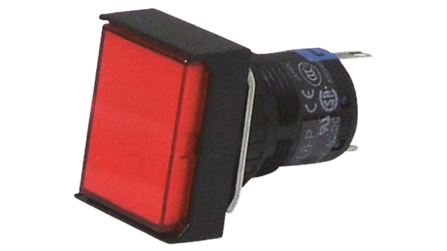 Idec Red Panel Mount Indicator, 16mm Mounting Hole Size