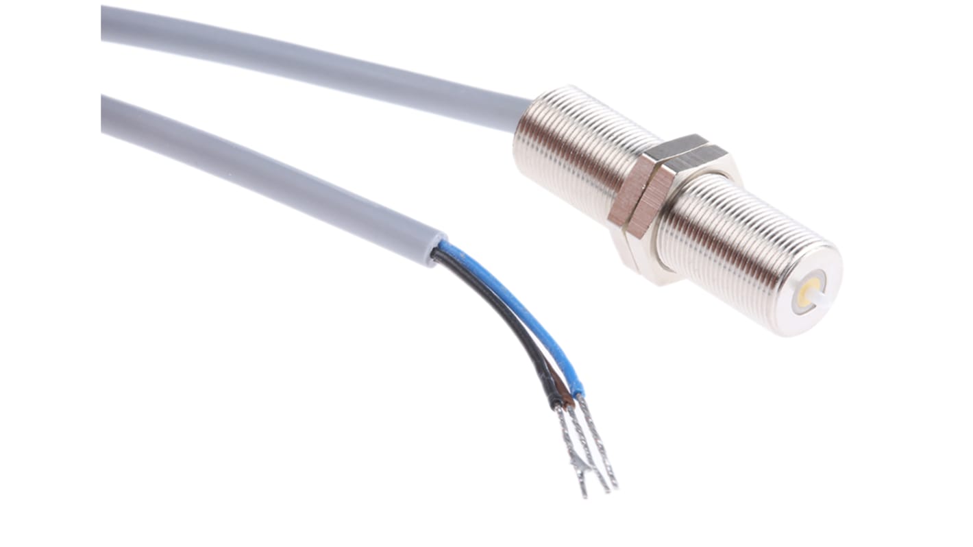 Baumer Barrel Nickel Plated Brass PNP 0 → 10Hz Position Sensor, Cable Mount, 50mA, IP50, 28 x 8mm