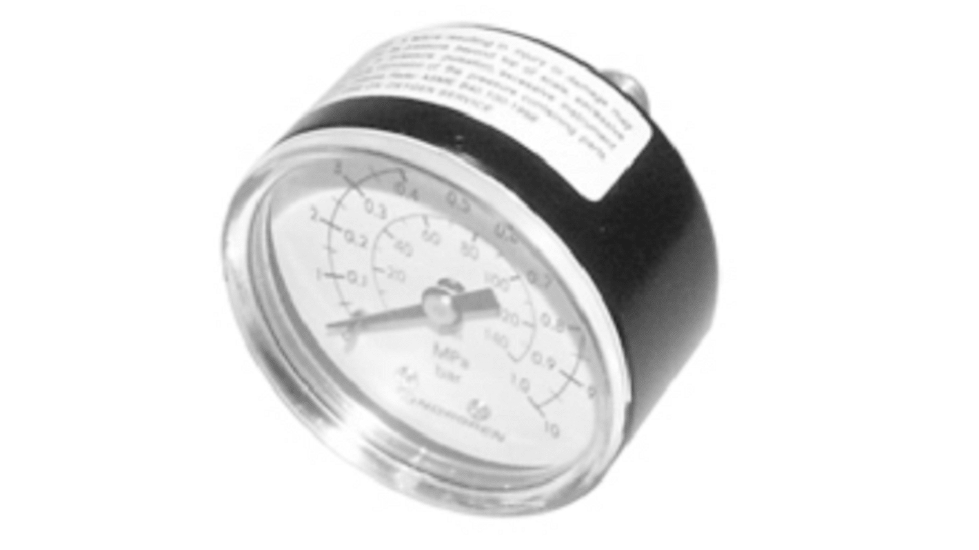 IMI Norgren G 1/4 Dial Analogue Positive Pressure Gauge 10bar, 18-015-854, 0bar min.