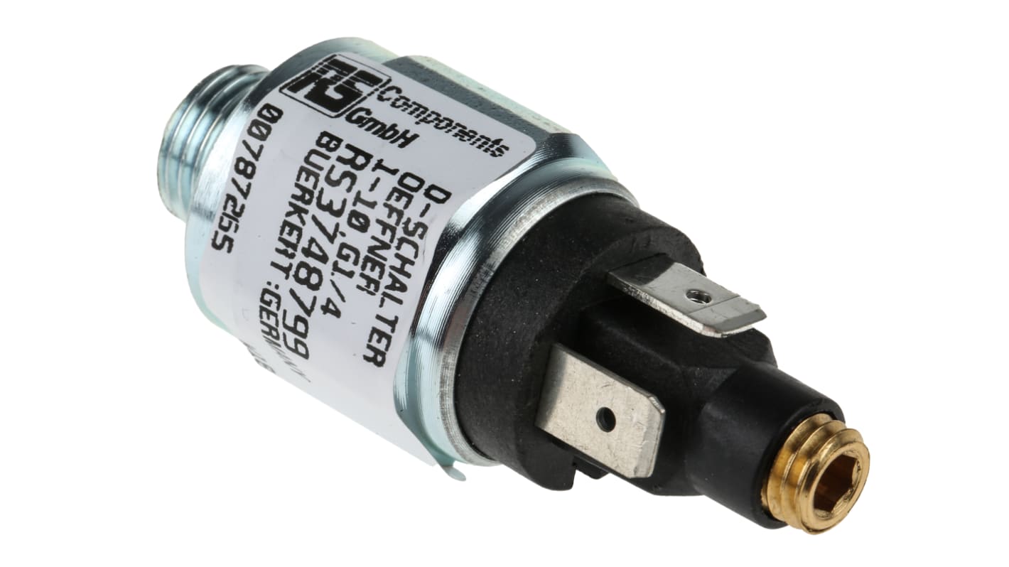 Burkert Type 1045 Series Pressure Sensor, 1bar Min, 10bar Max, NC Output, Differential Reading