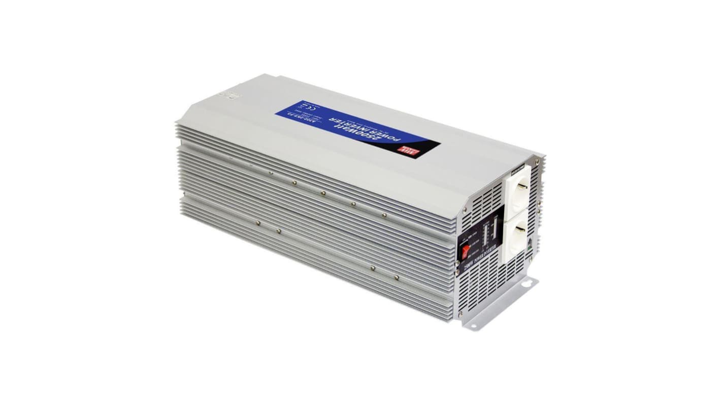 Mean Well Modified Sine Wave 2500W Power Inverter, 24V dc Input, 230V ac Output