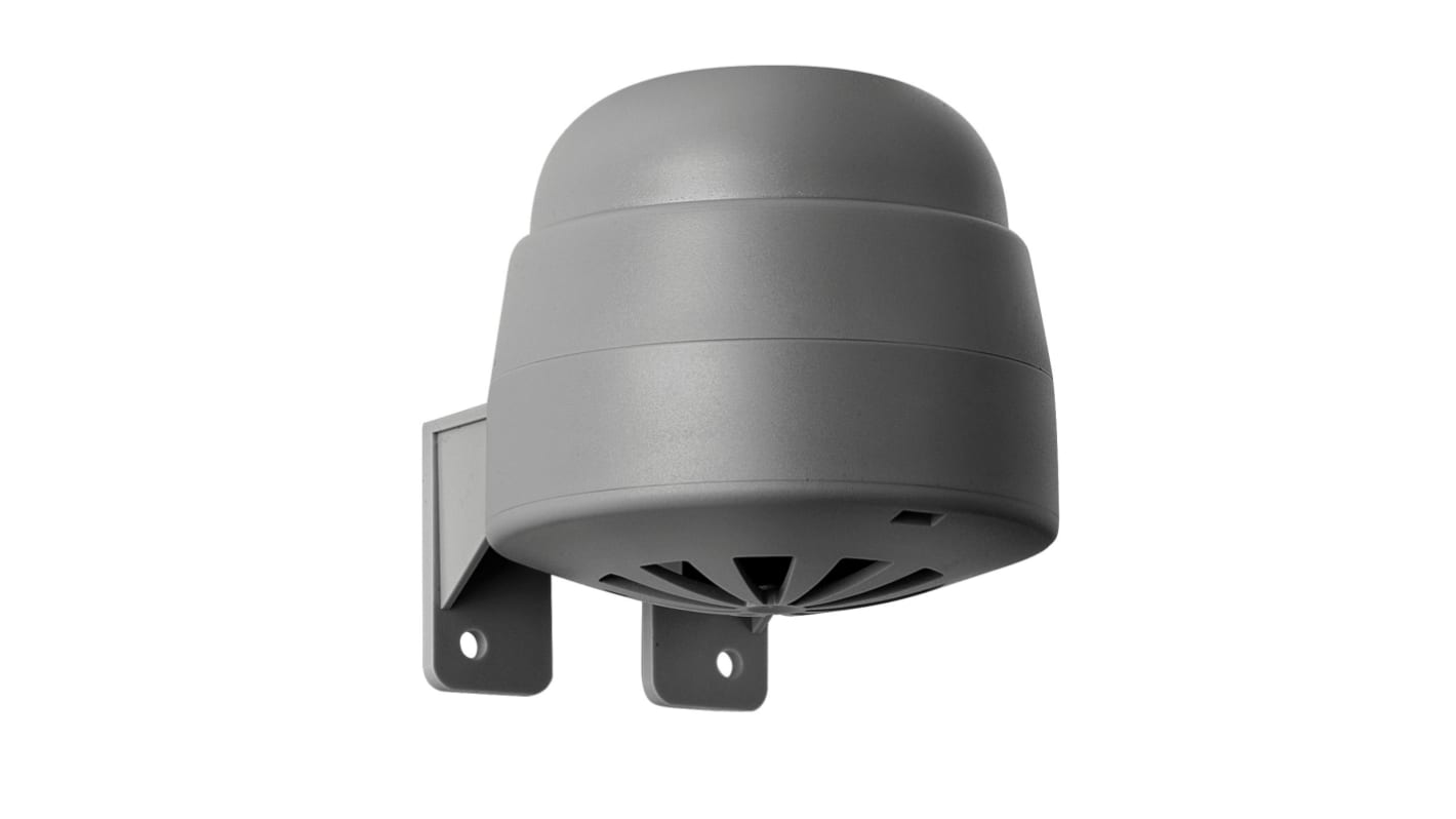 Werma 128 Series Grey 2-Tone Buzzer, 230 V, 80dB at 1 Metre, IP65