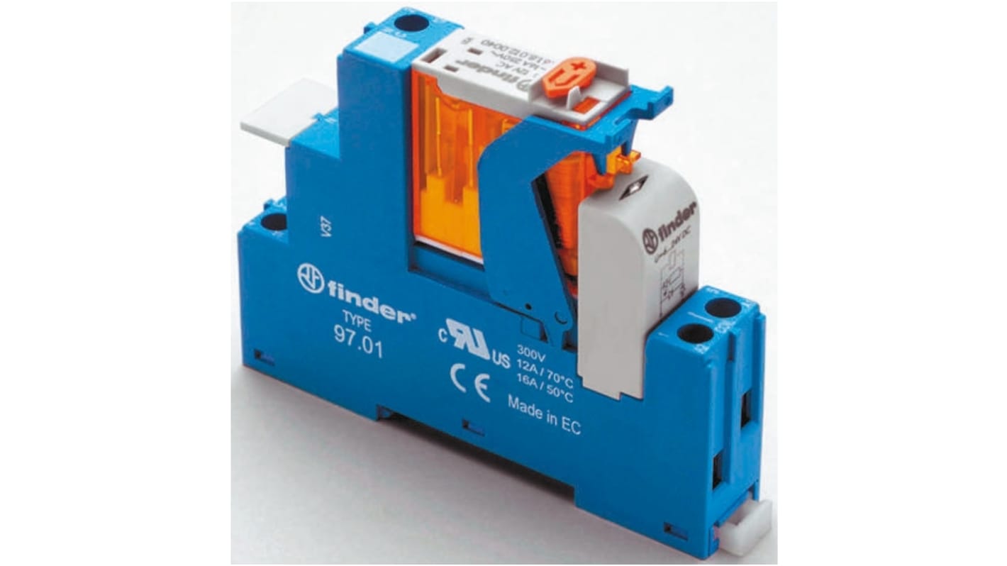 Finder  DIN Rail Mount Interface Relay, 230V ac Coil, SPDT
