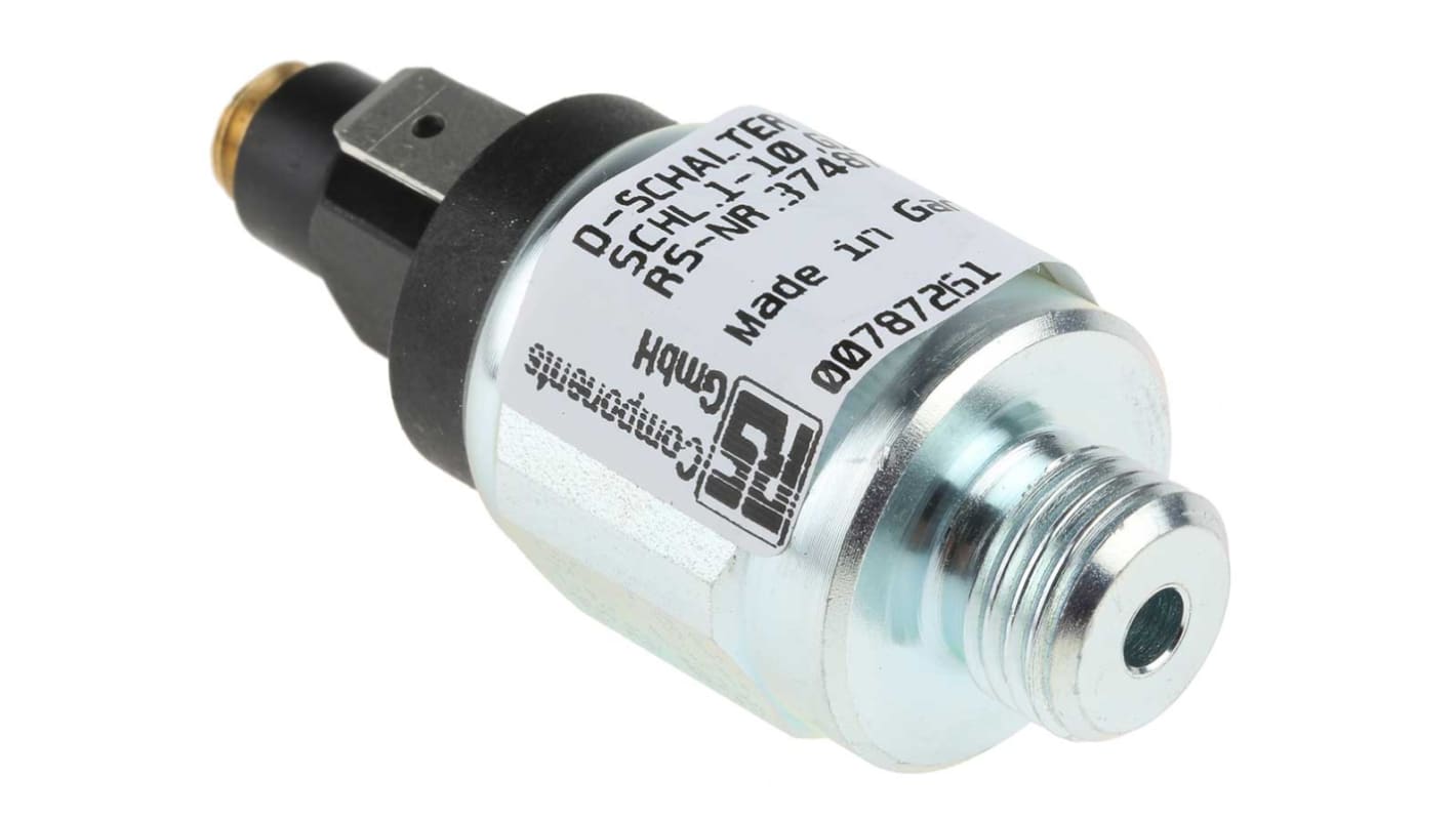 Burkert Type 1045 Series Pressure Sensor, 1bar Min, 10bar Max, NO Output, Differential Reading