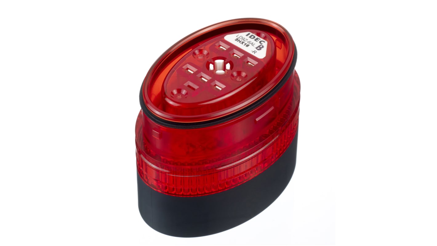 Idec LD9Z Series Red Multiple Effect Beacon, 24 V ac/dc, Wall Mount, LED Bulb, IP54, IP65