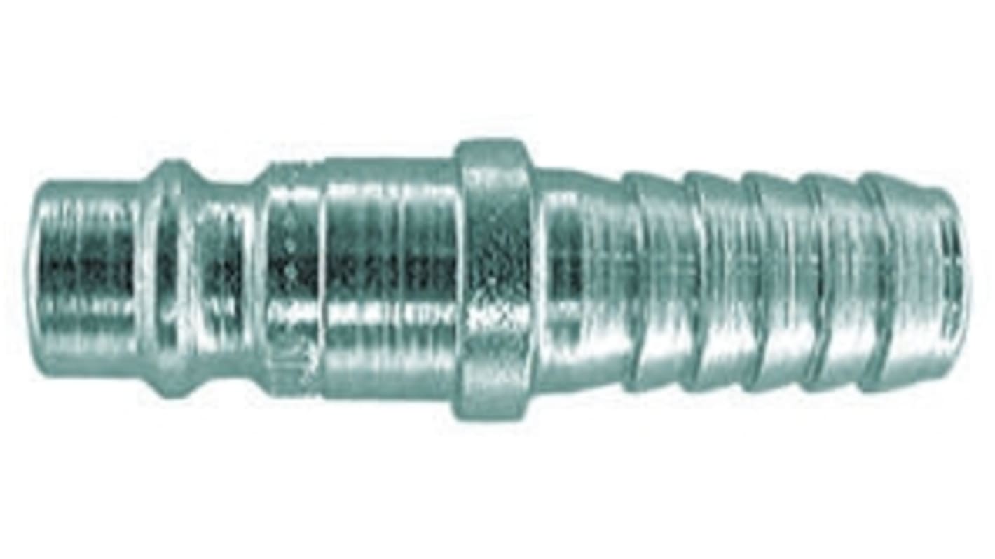 CEJN Steel Male Pneumatic Quick Connect Coupling, 8mm Hose Barb