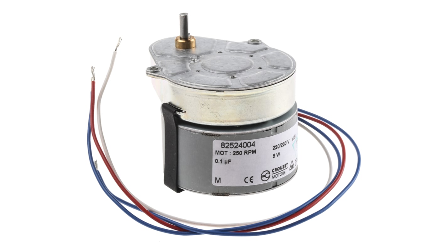 Crouzet Reversible Synchronous Geared AC Geared Motor, 3.5 W, 230 → 240 V