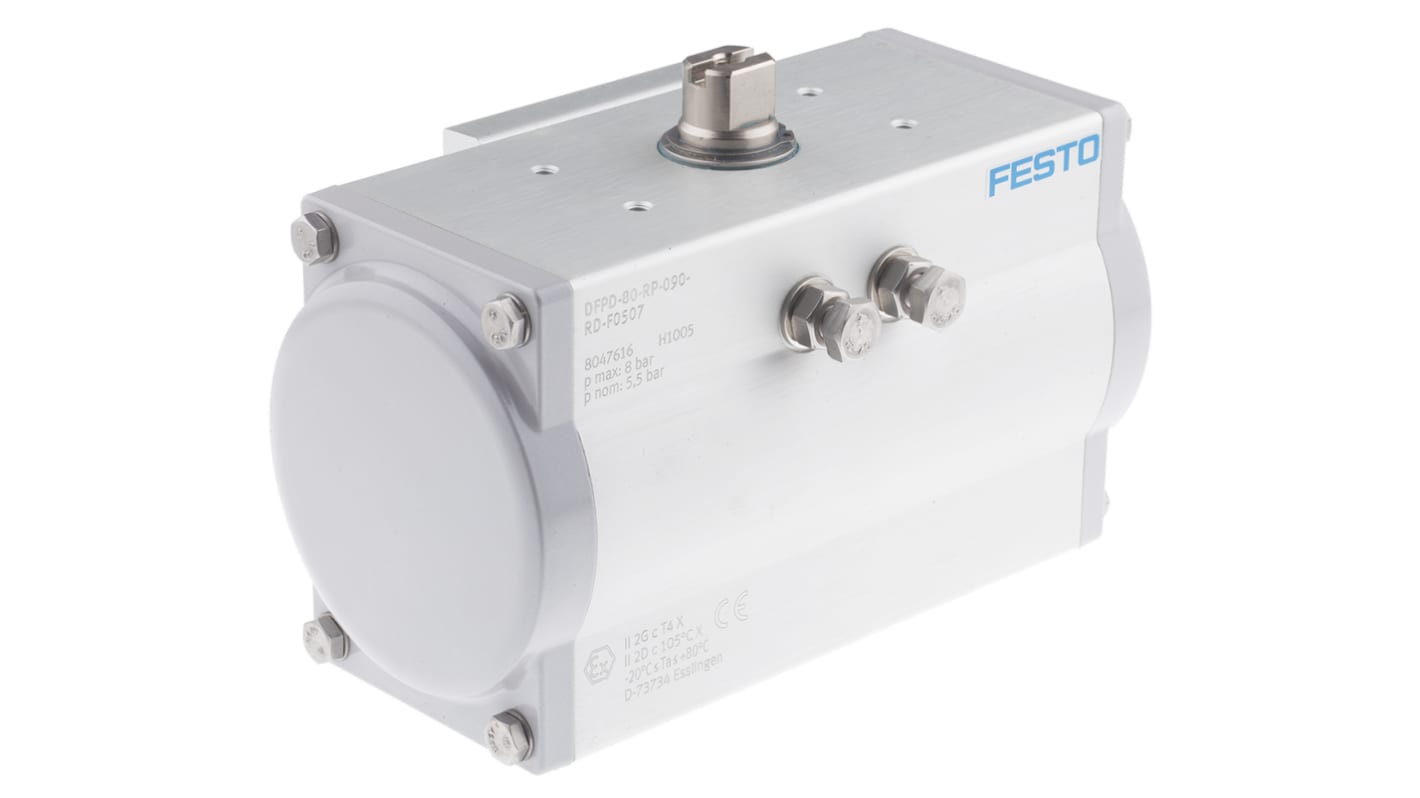 Festo 8 bar Double Action Pneumatic Rotary Actuator, 90° Rotary Angle