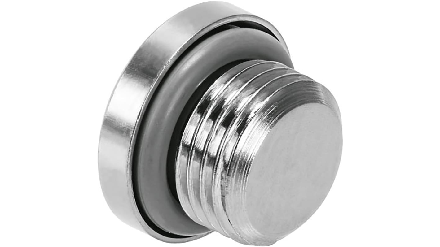 Festo G 1/8 Nickel Plated Brass Blanking Plug