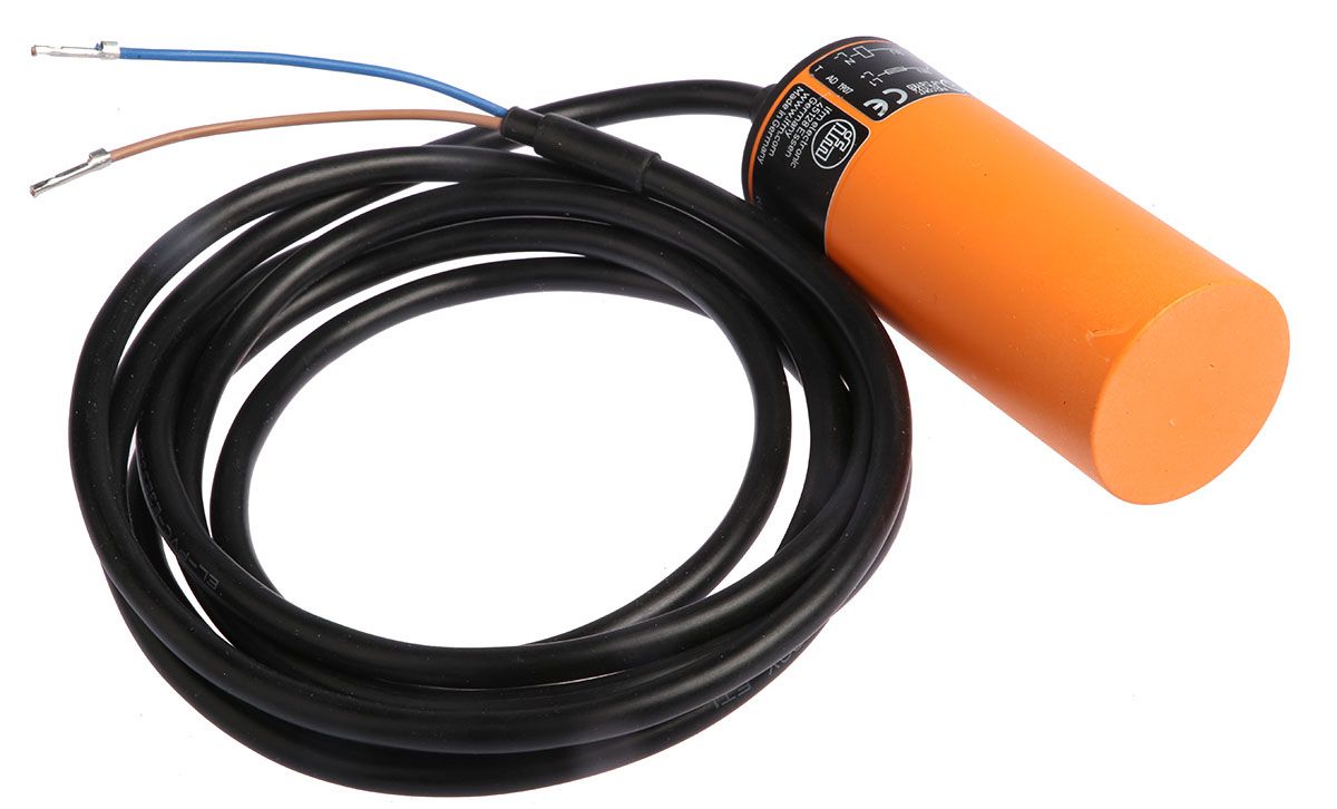 ifm electronic Capacitive Barrel-Style Proximity Sensor, 20 mm Detection, 20 → 250 V ac/dc, IP65