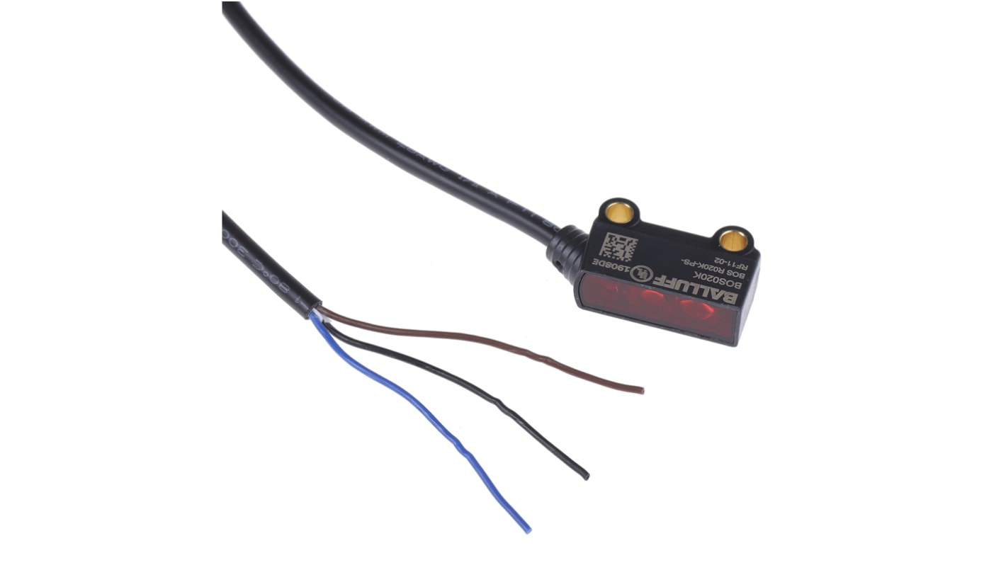 BALLUFF Diffuse Photoelectric Sensor, Block Sensor, 1 mm → 30 mm Detection Range