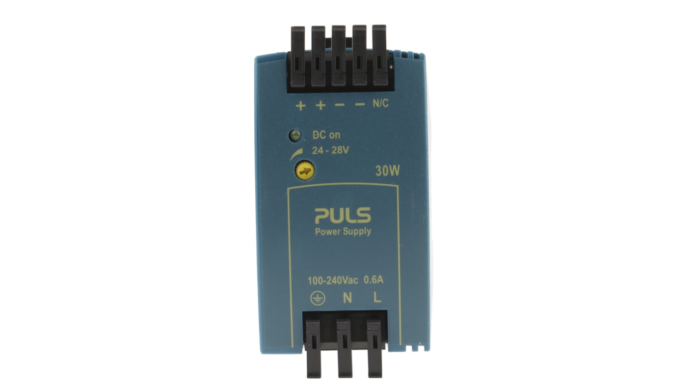 PULS MiniLine MLY Switch Mode DIN Rail Power Supply, 100 → 240V ac ac, dc Input, 24V dc dc Output, 1.3A Output,