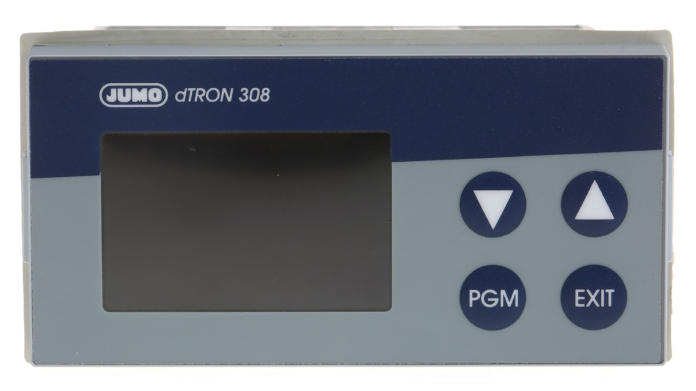 Jumo dTRON PID Temperature Controller, 96 x 48 (1/8 DIN)mm, 4 Output Logic, Relay, 110 → 240 V ac Supply Voltage