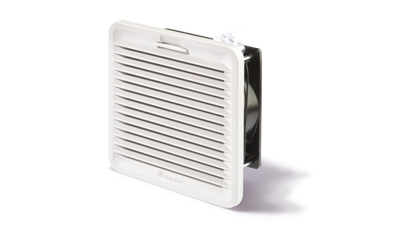 Finder 7F Series Filter Fan, 120 V ac, AC Operation, 55m³/h Filtered, IP54, 155 x 155mm