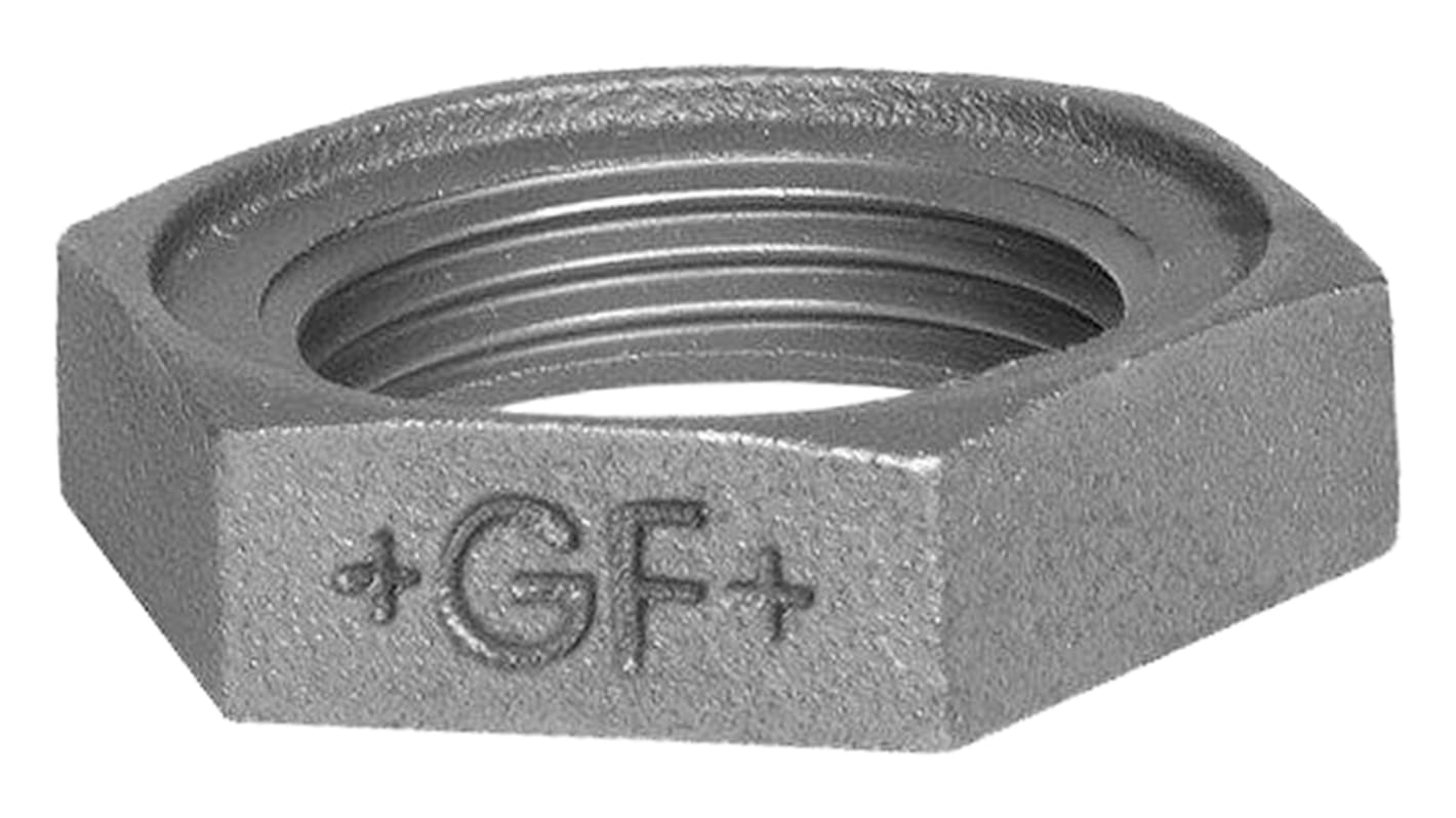 Georg Fischer Galvanised Iron Backnut Nut BSPP 1/2in