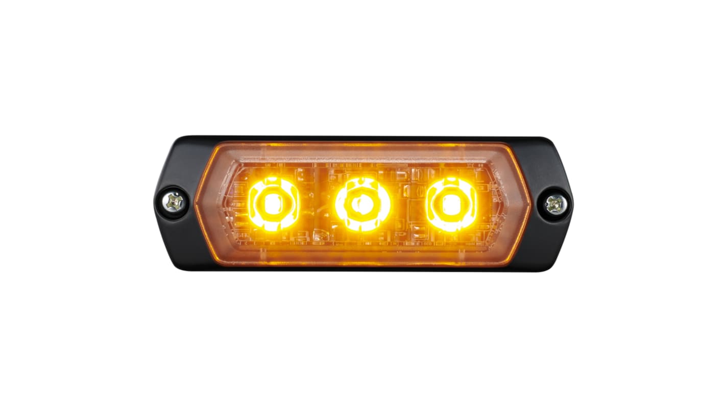 Patlite LPT Series Yellow Multiple Effect Warning Light, 12 → 24 V, Surface Mount, LED Bulb, IP68