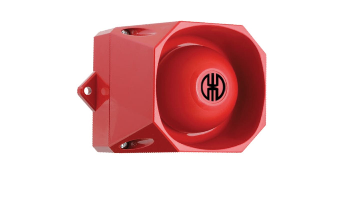 Werma 139 Series Red 32-Tone Electronic Sounder, 115 → 230 V, 105dB at 1 Metre, IP65