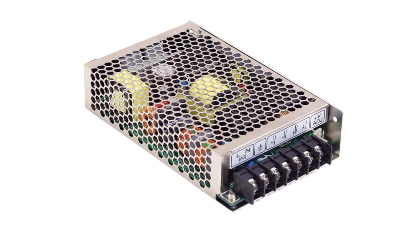 Mean Well Switching Power Supply, 12V dc, 13A, 156W, 1 Output 120 → 370 V dc, 85 → 264 V ac Input Voltage