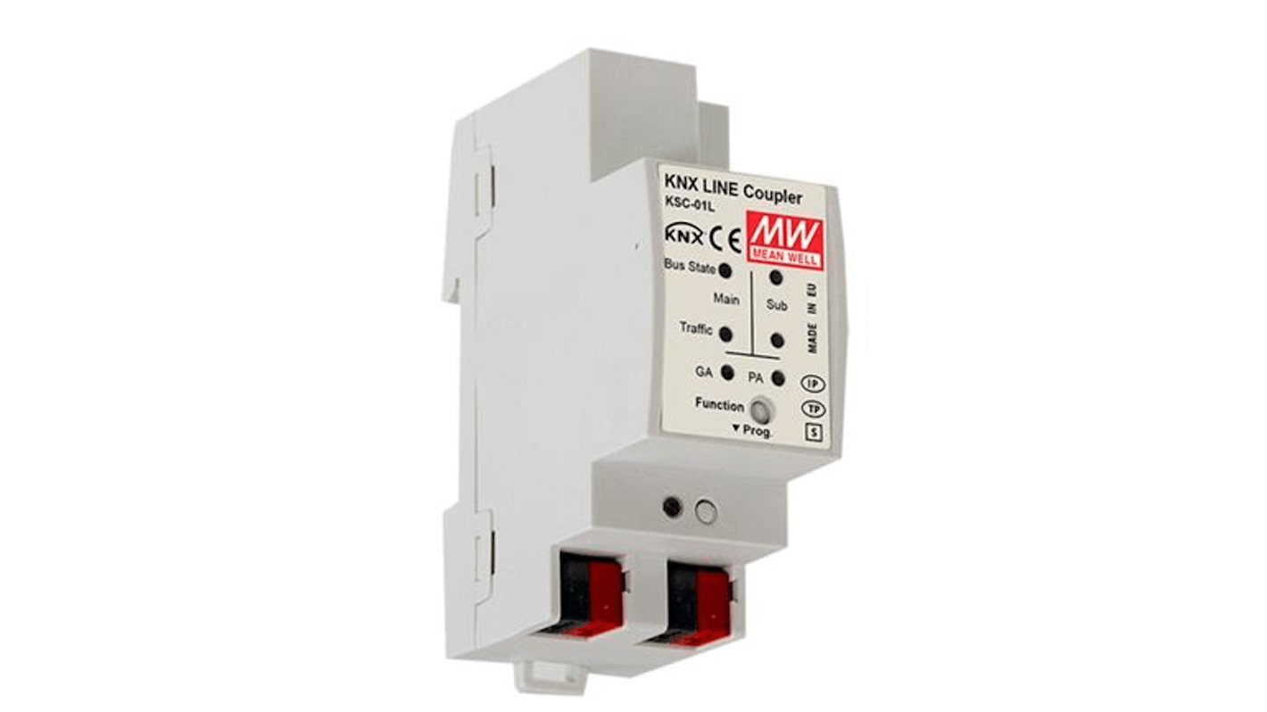 Mean Well 4-Contact Interface Module, DIN Rail Mount