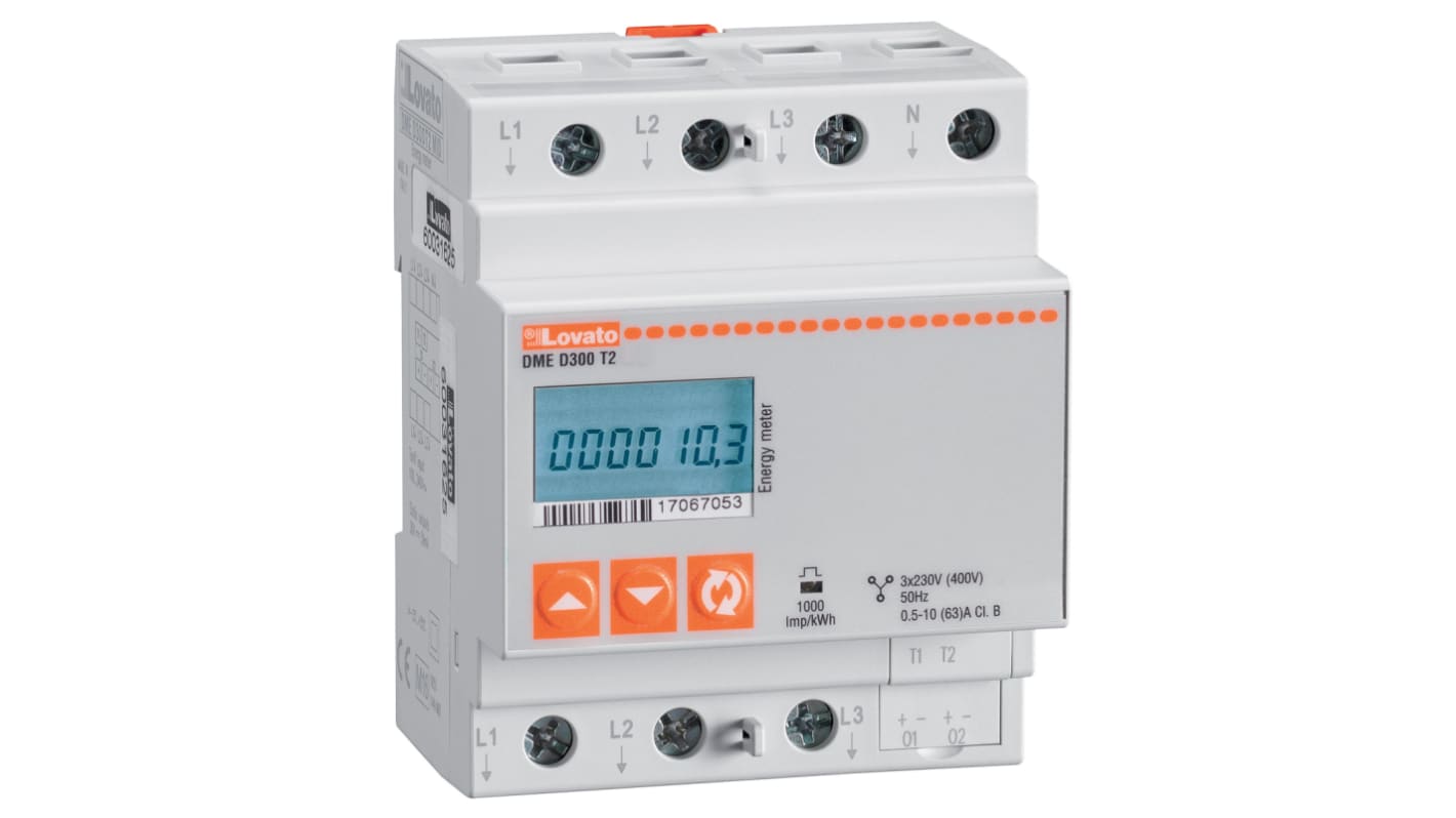 Lovato 3 Phase LCD Energy Meter, Type