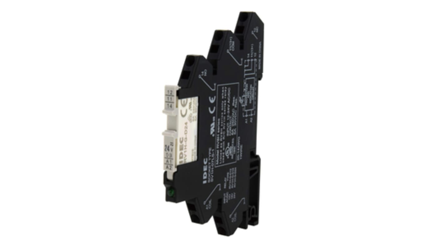 DIN Rail Mount Interface Relay, 220/240V ac/dc Coil, SPDT