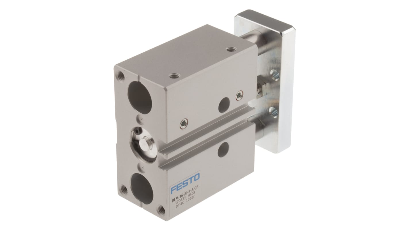 Festo Pneumatic Guided Cylinder - 170833, 16mm Bore, 20mm Stroke, DFM Series, Double Acting