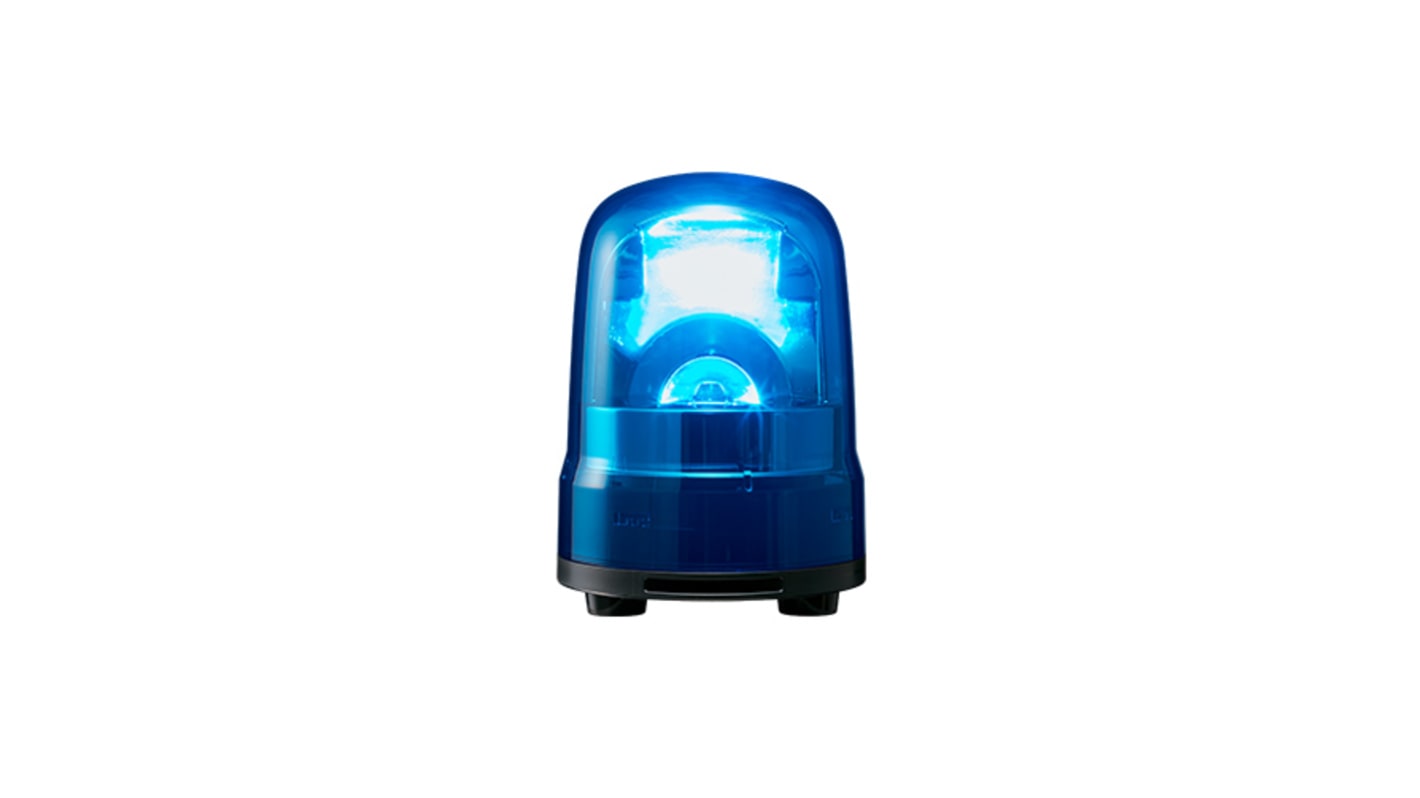 Patlite SK Series Blue Sounder Beacon, 100 →240 VAC, IP23 (IP65: with rubber gasket 