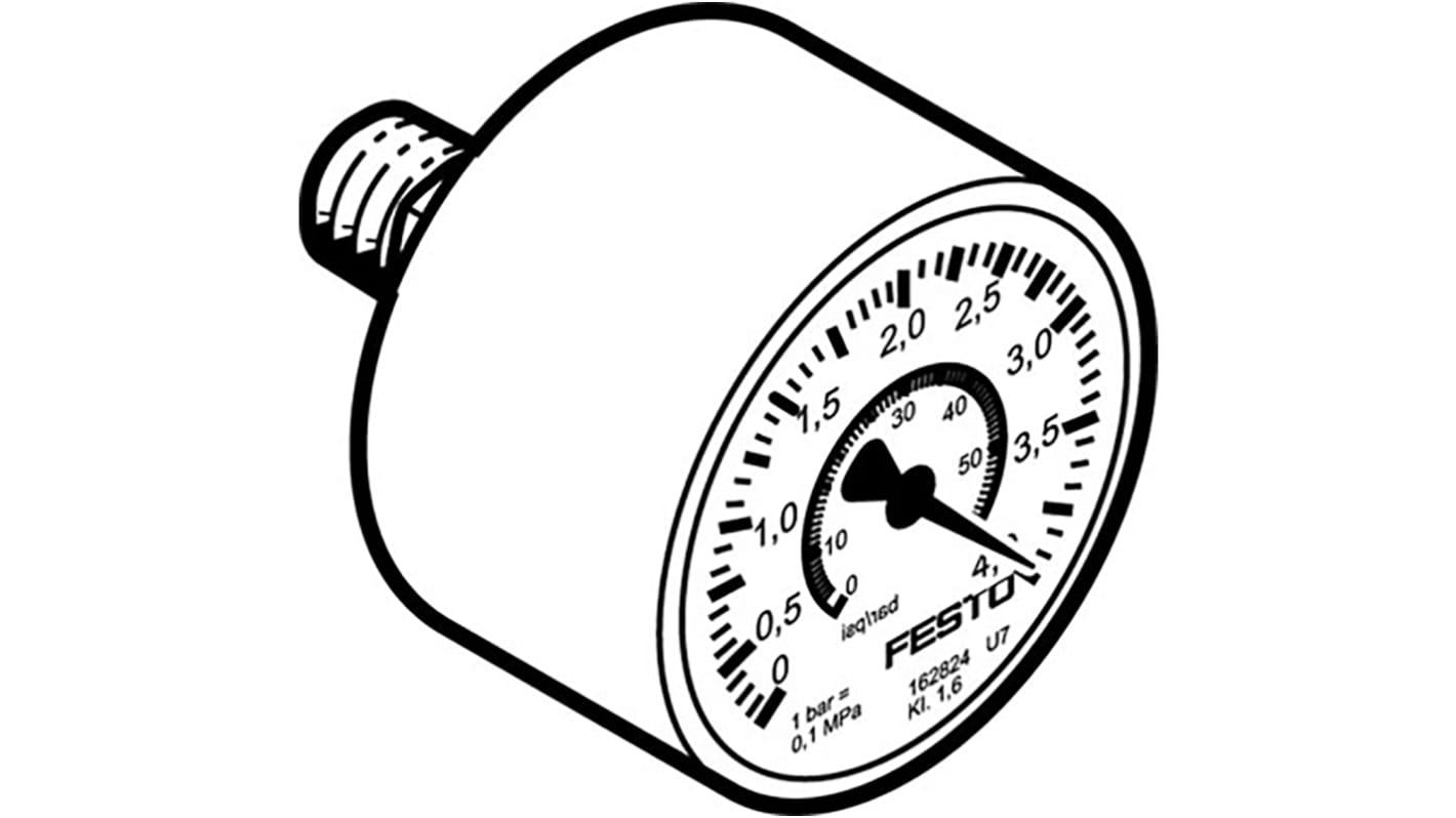 Festo Pressure Gauge, MAP-40-4-1/8-EN, 162842