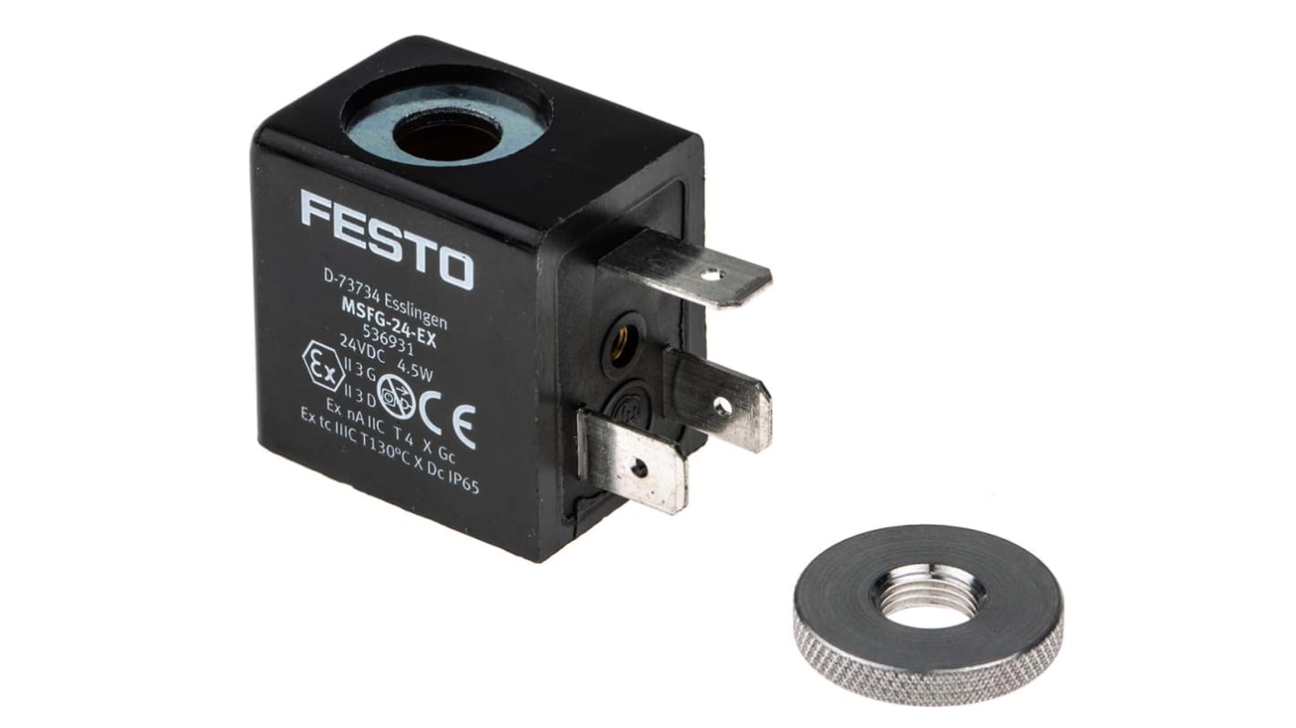 Festo Series MSFG 24 V dc Solenoid Valve Coil