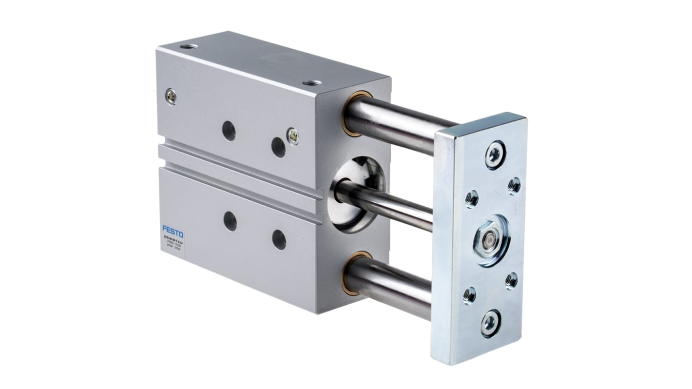 Festo Pneumatic Guided Cylinder - 170866, 40mm Bore, 80mm Stroke, DFM Series, Double Acting