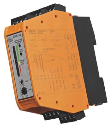 ifm electronic DIN Rail Mount Flow Controller, Relay Output, 24 V dc