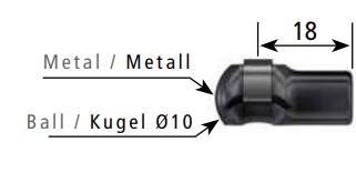  Ballsocket metal M6 K6/D6