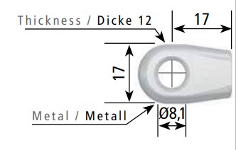  Eyelet M6 K1/D1