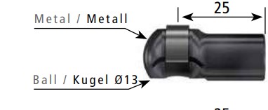  Ballsocket metal M6 K6/D6