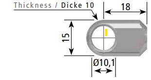 Eyelet M10 P2/T2