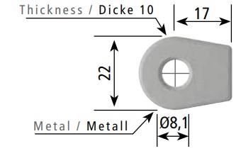  Eyelet M6 K1/D1